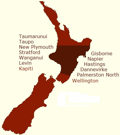 Central NZ Map